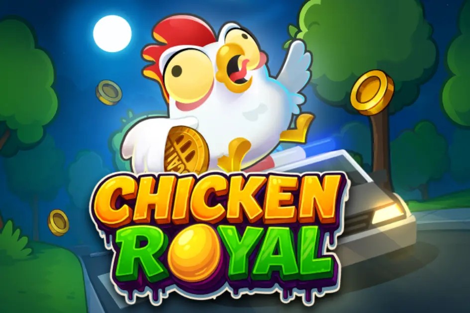 Chicken Royal slot visual from InOut available on donbets.eu.com